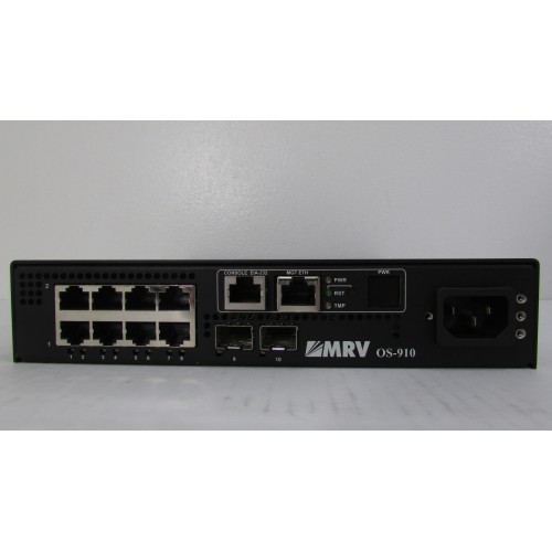MRV OS910/AC-1 Service Demarcation Platform for Metro Ethernet E-Line, Intelligent