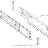 Rail Kit, 4-Post, Round or Square Hole, Adjustable, 24-32 Inch Rail Compatibility