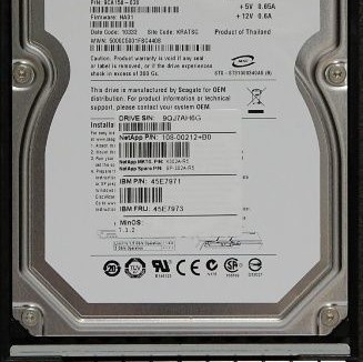 1TB 7.2K RPM R5 SATA Hard Drive with Tray