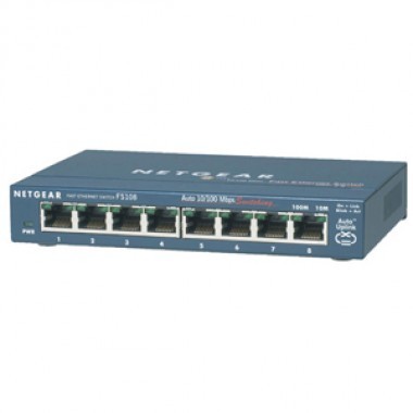8-Port Fast Ether Switch with Auto Uplink
