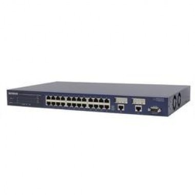 ProSafe 24-Port 10/100 Managed Ethernet Switch + 2 Gigabit Ports