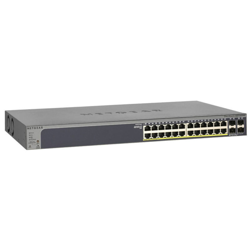 Netgear GS728TPP-100NAS ProSafe Gs728tpp 24-Port Gigabit Smart Switch with PoE+ 4SFP Port