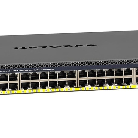 Netgear GSM4352PA-100NES M4300-52G-PoE+ 550W PSU Managed L2/L3/L4 Gigabit Ethernet (10/100/1000) Power over Ethernet (PoE) 1U Black