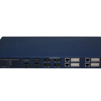 12-Port 10/100/1000Mbps Managed Fiber Gigabit Switch