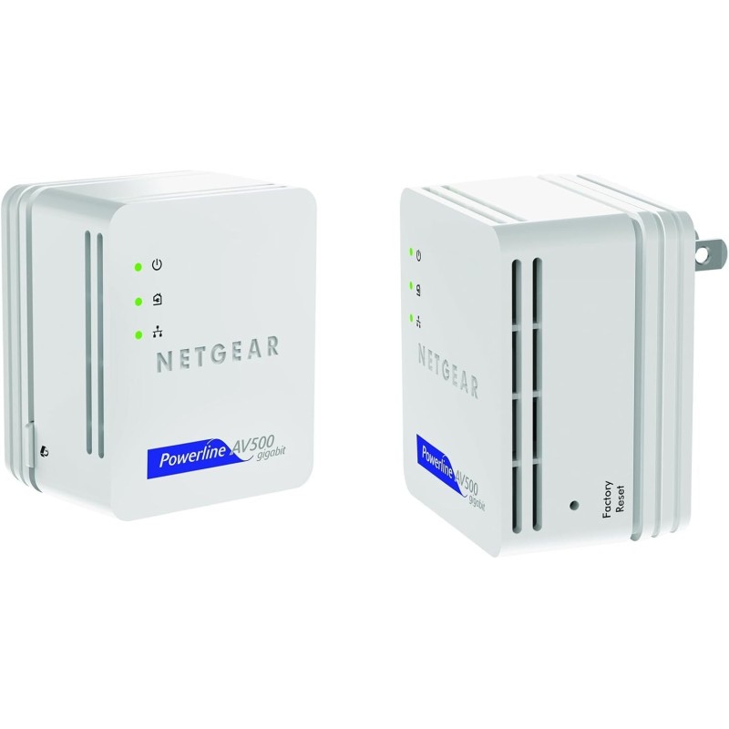 Netgear XAVB5101-100PAS Powerline 500 Nano 1 GigE Port Starter Kit