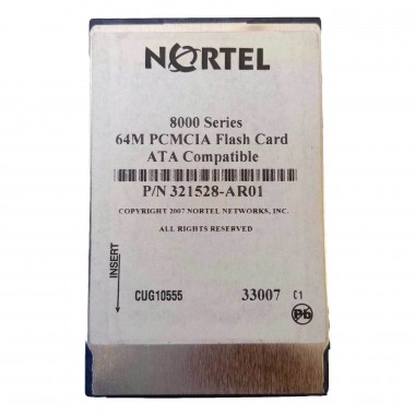 8000 Series 64MB PCMCIA Flash Card ATA Compatible