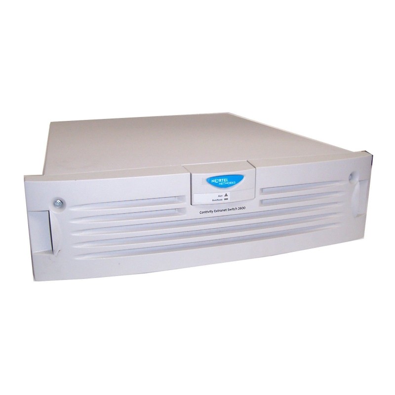 Nortel DM1401053 Contivity Extranet Switch 2600: 1000 Tunnels, (3) PCI Expansion Slots, Dual 10/100 Ethernet LAN Ports, Server S/W with 128-Bit Encryption