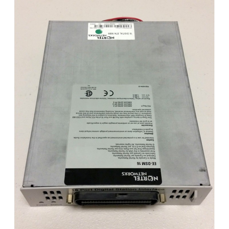 Nortel NT7B08AAAD 16-Port Digital Station Media Bay Interface Module
