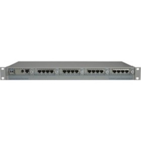 iConverter T1/E1 Mux 16-Port Gige to SC SM SF 15/13/40km 2x48VDC Wide