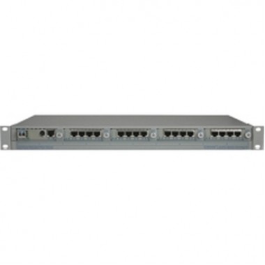 iConverter T1/E1 Mux 16-Port Gige to SC SM SF 15/13/40km 2x48VDC Wide