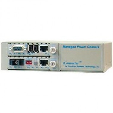 iConverter 2Unit AC Powered Unmanaged Chassis with Universal Power Supply
