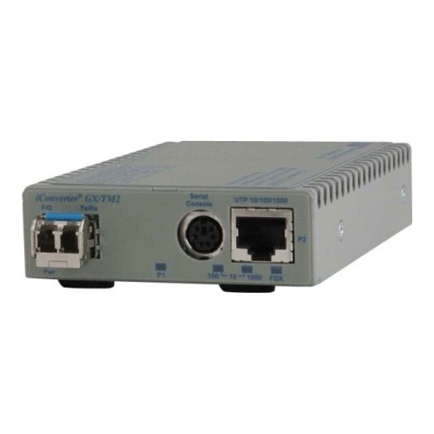 Omnitron 8939-0-A iConverter 10/100/1000T 1000X SFP Option Table Top US Power with Management Port