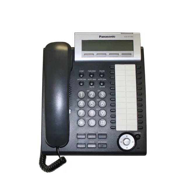 Panasonic KX-DT343 24-Button 3-Line Display Phone in White or Black