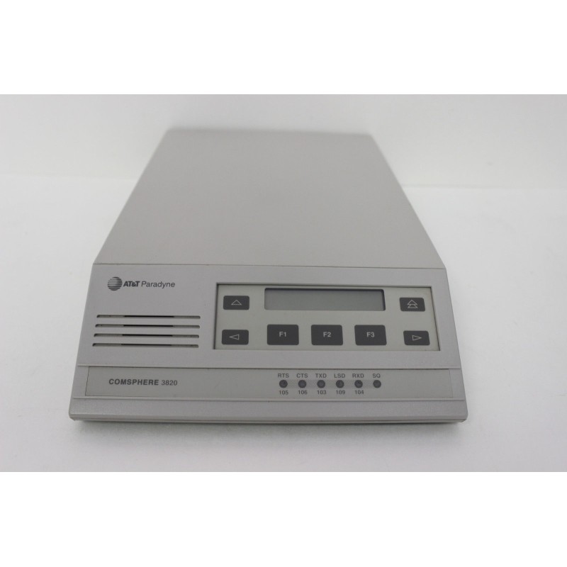 Paradyne 3820-A1-001 AT&T 3800 Series 19.2 Kbps Modem - Reliable Dial-Up Connectivity Paradyne 3820-A1-001 AT&T 3800 Series 19.2 Kbps Modem - Reliable Dial-Up Connectivity