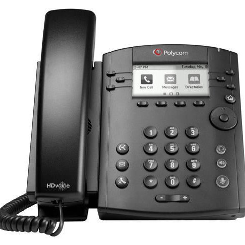 Polycom 2200-46135-001 VVX300 IP Phone 6-Line VoIP