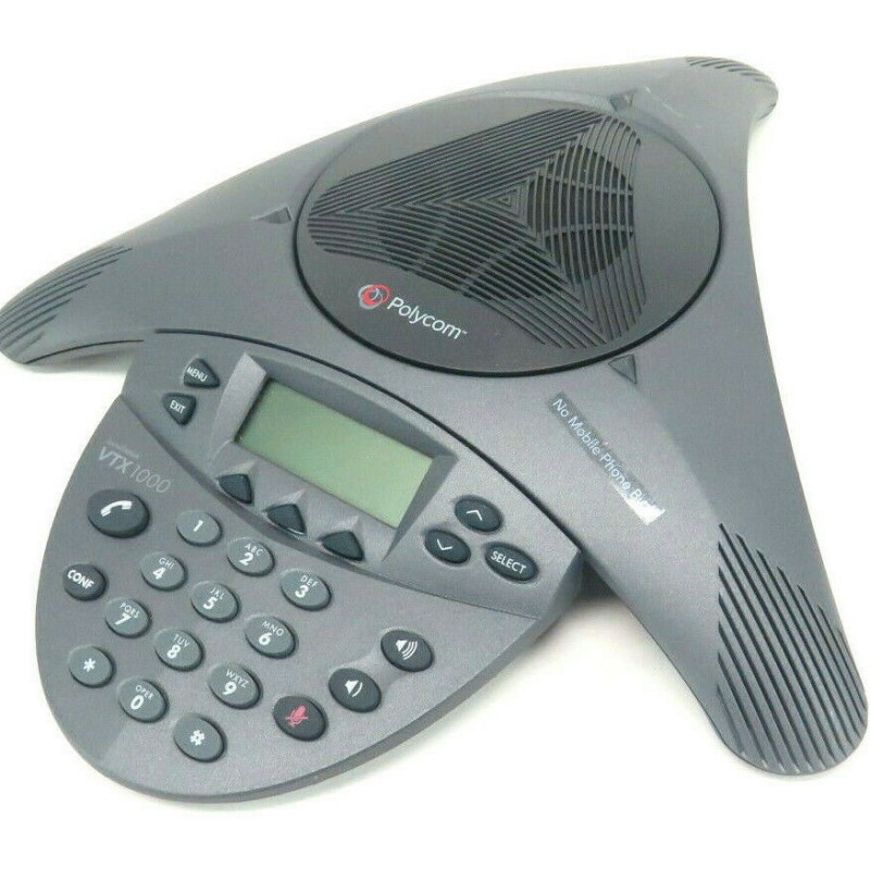 Polycom 2201-07142-601 SoundStation VTX1000 Conference Phone, PoE, No Power Supply