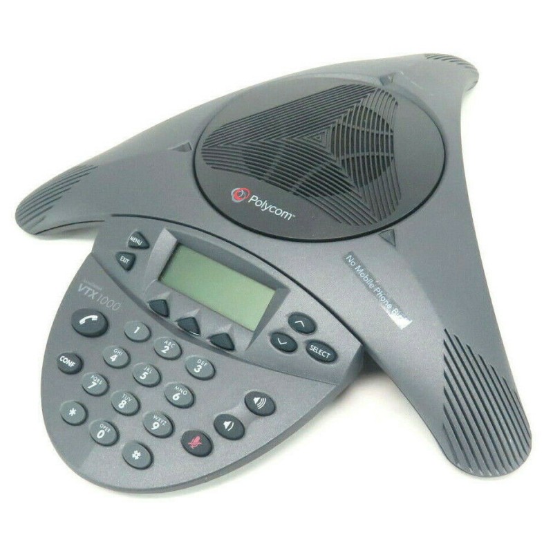 Polycom 2201-07142-601 SoundStation VTX1000 Conference Phone, PoE, No Power Supply