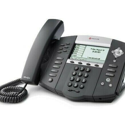 Polycom 2201-12630-001 SoundPoint IP 650 SIP PoE VoIP Phone Base with Handset