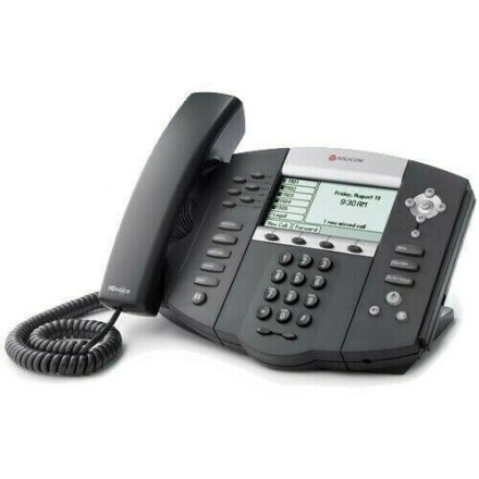 Polycom 2201-12630-001 SoundPoint IP 650 SIP PoE VoIP Phone Base with Handset