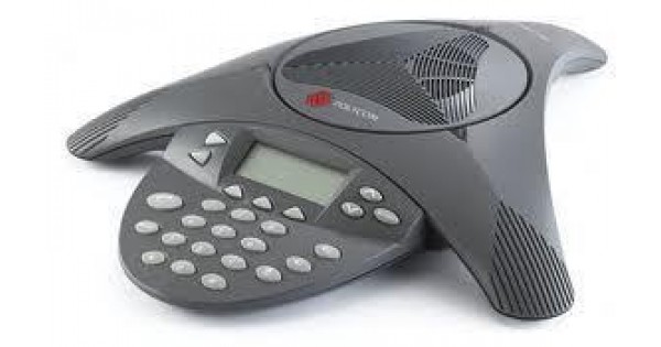Polycom SoundStation 2 Conference Phone 2201-16200-601 With Wall Module for sale online 