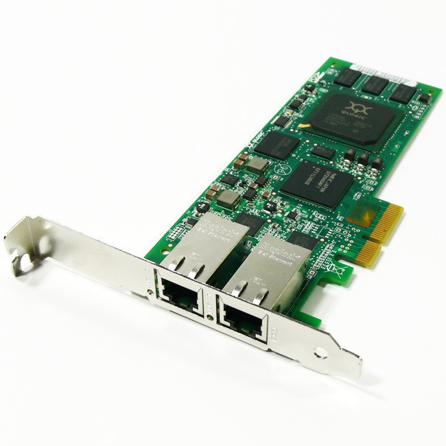 QLogic QLE4062C-CK ExpressPCI QLE4062C iSCSI Host Bus Adapter 1GB 2-Port iSCSI HBA PCIe RJ-45 Copper