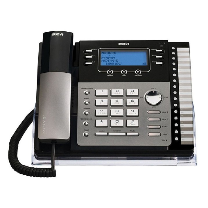 RCA 25424RE1 4-Line ViSYS Corded Integrated Telephone System with Caller ID and LCD Display (No Integrated Digital Answering System)