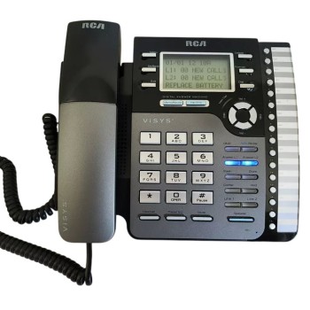 ViSYS 2-Line Corded Integrated Telephone System with Caller ID and LCD Display, Business Speakerphone with Integrated Digital Answering System