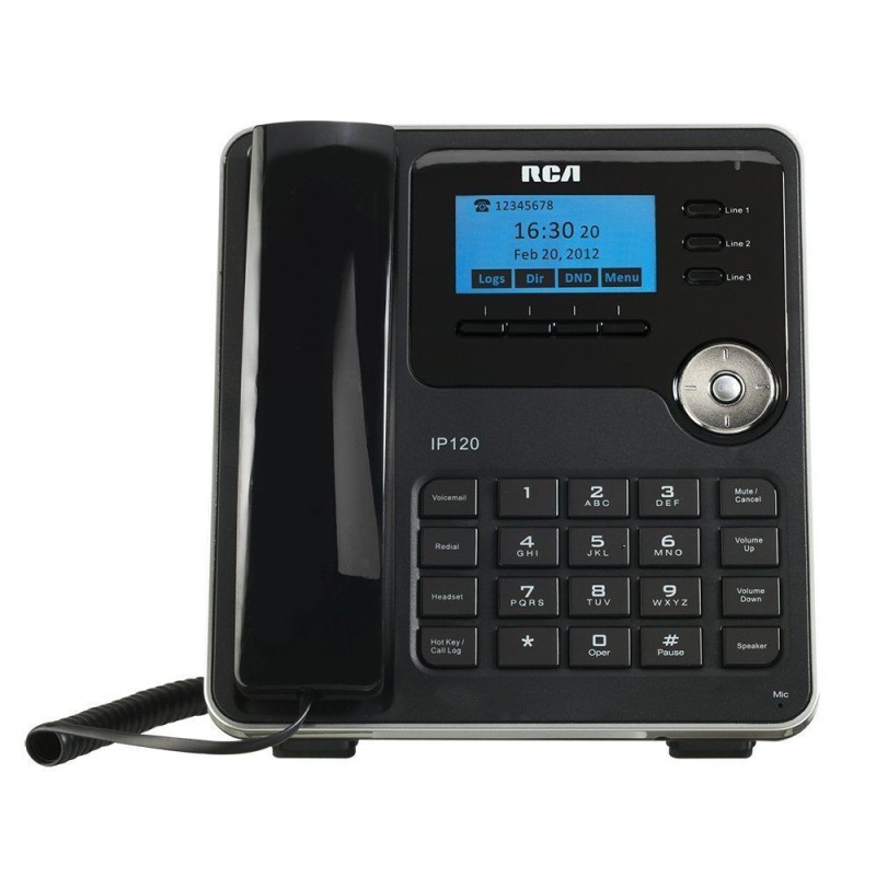 RCA IP120S 3-Line VoIP Broadband Phone