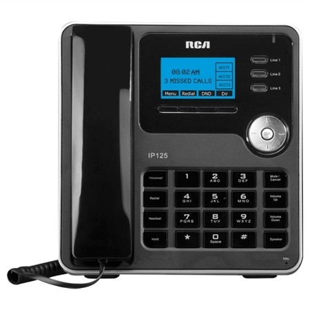 RCA IP125 3-Line PoE Phone