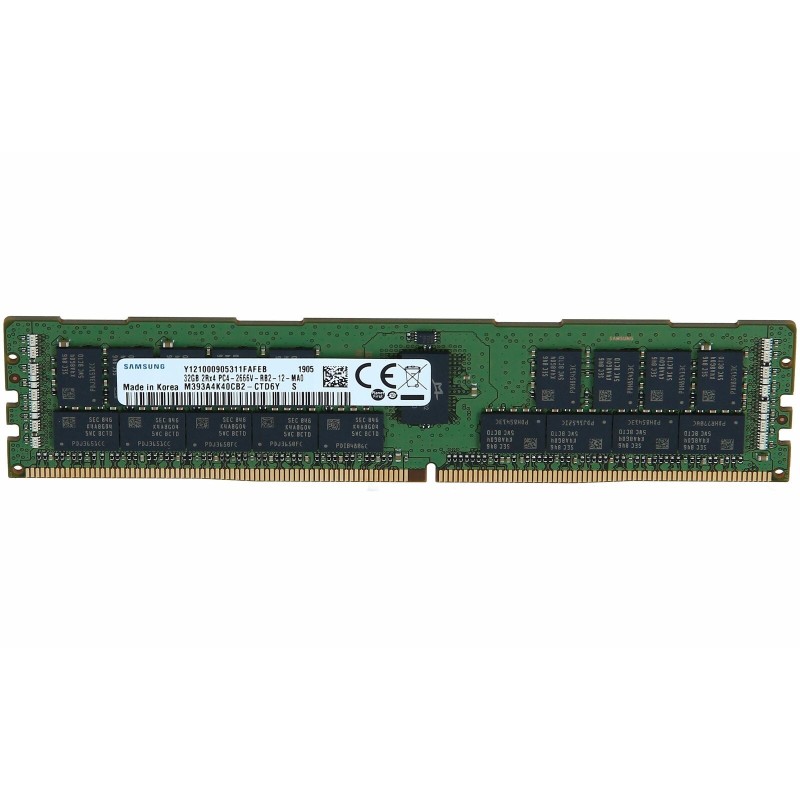 Samsung M393A4K40CB2-CTD 32GB DDR4 2666V RDIMM 2Rx4 CL19 PC4-21300 1.2V 288-Pin Server Memory Module