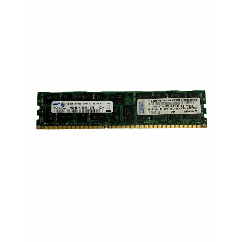 Samsung M393B1K73CH0-CF8 8GB 4Rx8 PC3-8500R 240-Pin DIMM DDR3 Memory Module