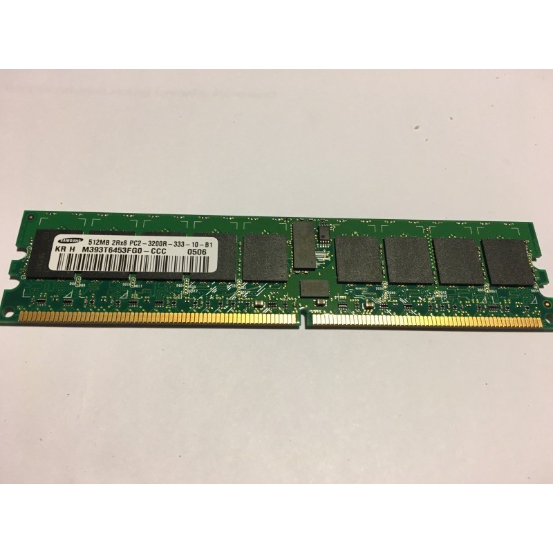 Samsung M393T6453FG0-CCC Memory Module DDR2 512MB ECC Reg 2Rx8 PC2-3200R