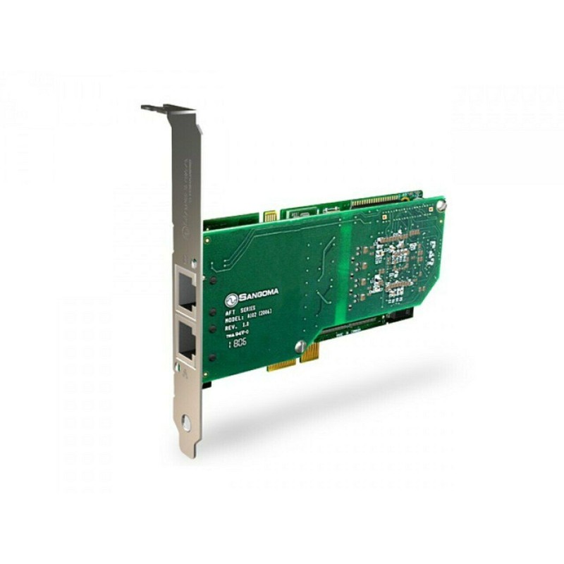 Sangoma A102DE 2 Port T1 PCI Express Card with Echo Cancellation