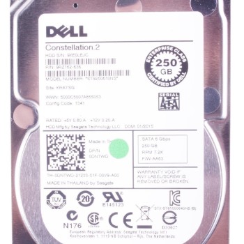 Dell 250GB 7.2K 2.5 SATA 6Gbs Hard Disk Drive HDD