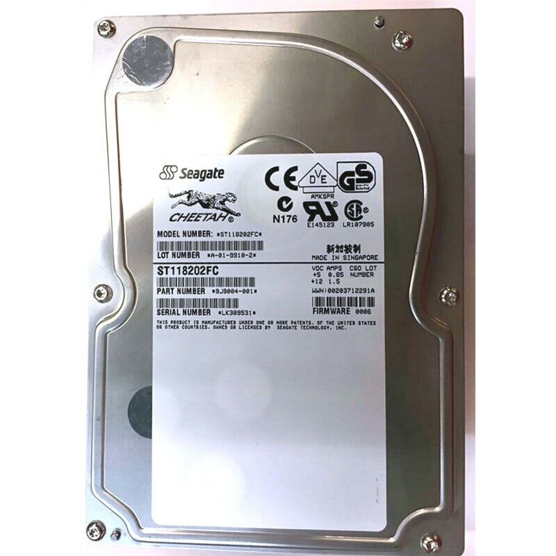 Seagate ST118202FC 18.2GB Fibre Channel Hard Drive High Performance Enterprise Storage