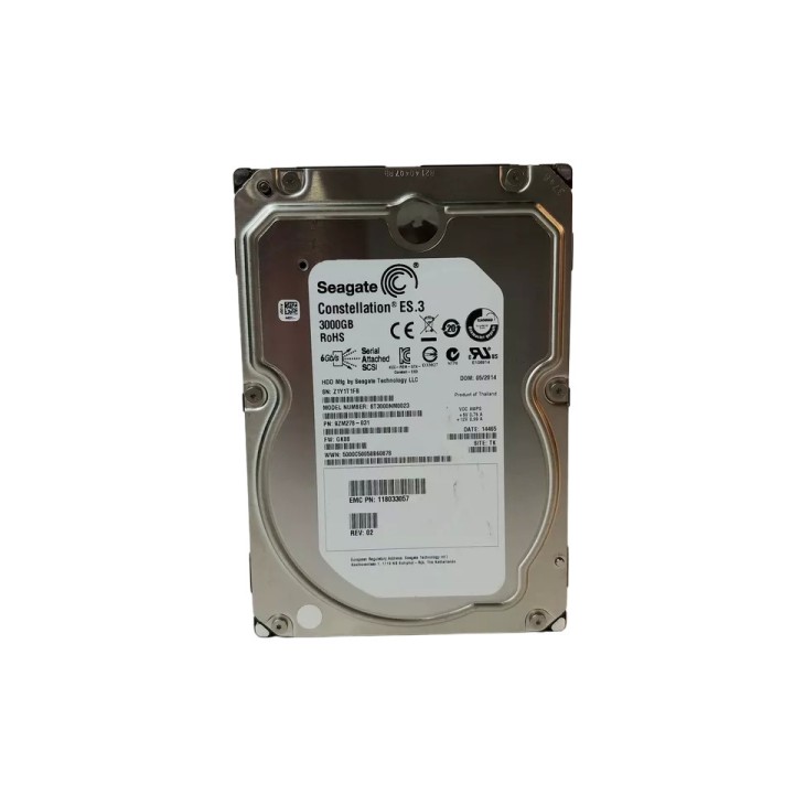 Seagate ST3000NM0023 Constellation ES.3 3TB 7200RPM SAS 6.0 GB/s Enterprise Hard Disk Drive