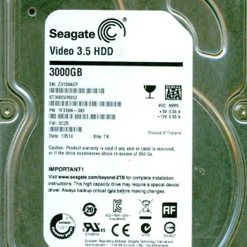 Video 3.5 HDD 3TB 5900RPM SATA 6.0GB/s 64MB