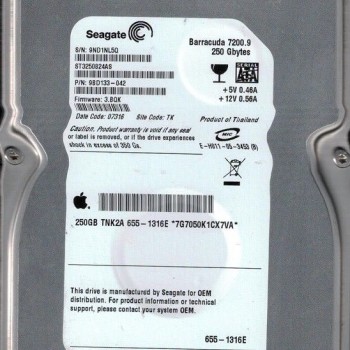 Hard Drive, 250GB SATA 7200 RPM Barracuda