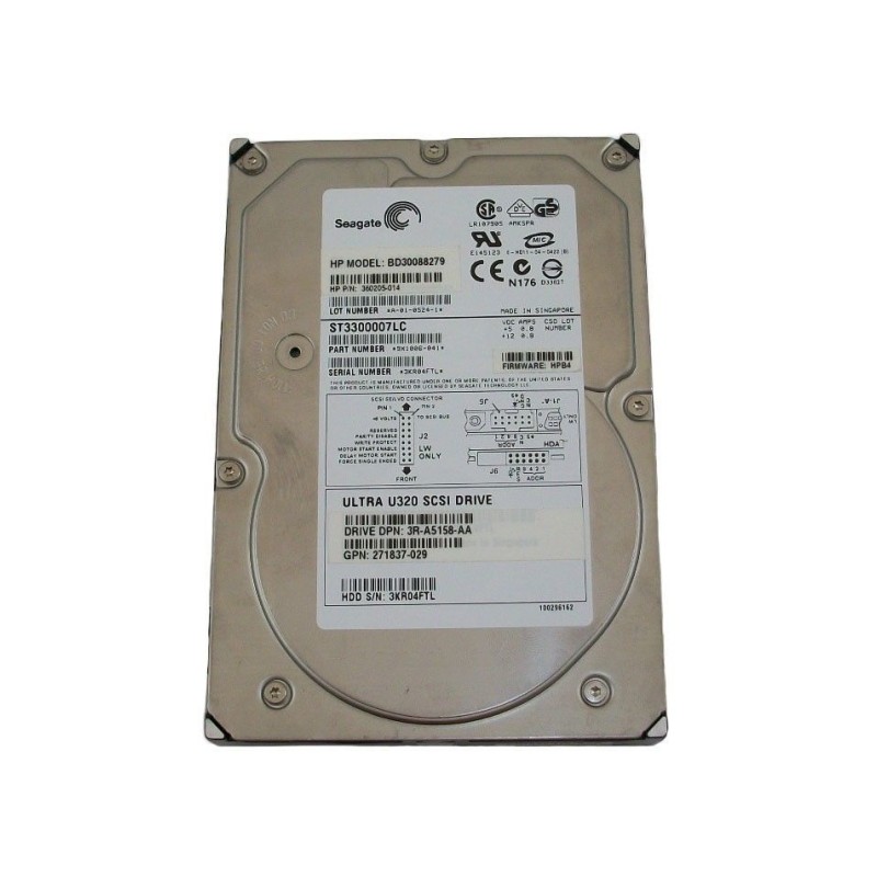 Seagate ST3300007LC 300GB SCSI Seagate Cheetah 10K RPM 80-Pin HDD Hard Disk Drive
