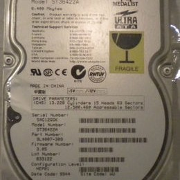 6.4GB Medialist IDE Hard Drive