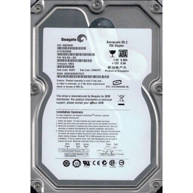 Barracuda 750GB 7.2K 3.5 SATA 3Gbs Hard Disk Drive HDD