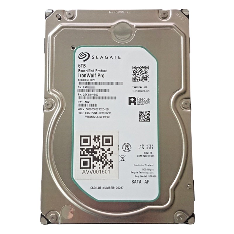 Seagate ST6000NE0023 Hard Drive - 6 TB - Internal - 3.5 - SATA 6Gb/s - 7200 RPM - bu Seagate ST6000NE0023 Hard Drive - 6 TB - Internal - 3.5 - SATA 6Gb/s - 7200 RPM - bu
