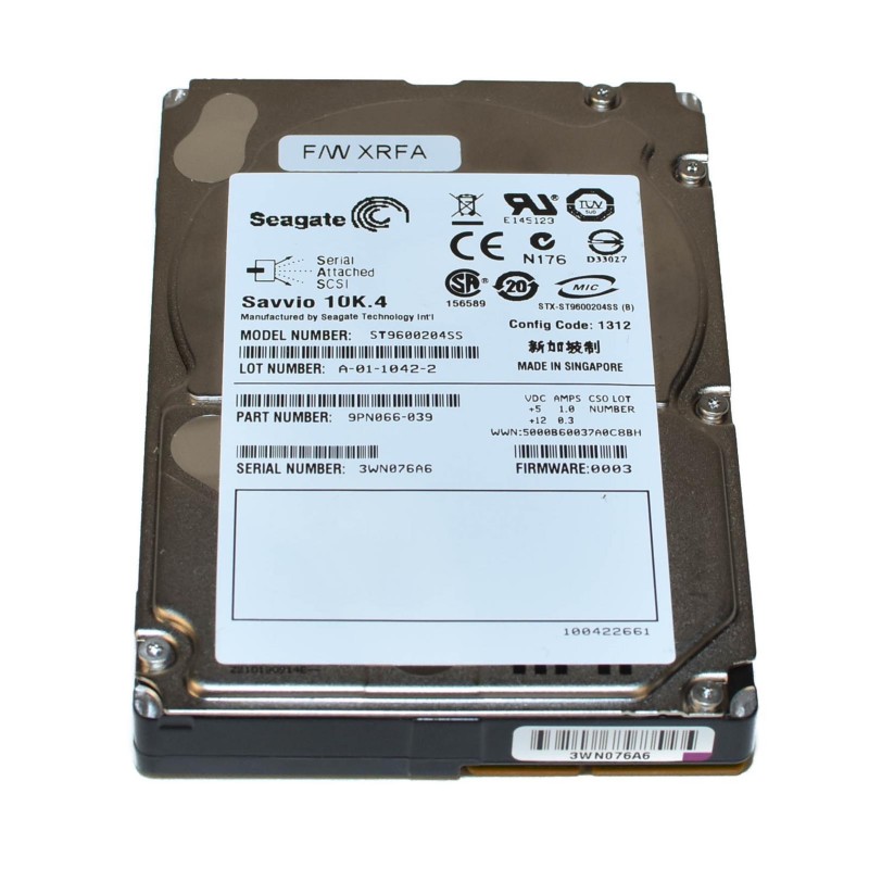 Seagate ST9600204SS 600GB 10K 2.5-Inch SAS Hard Disk Drive HDD 6Gbs