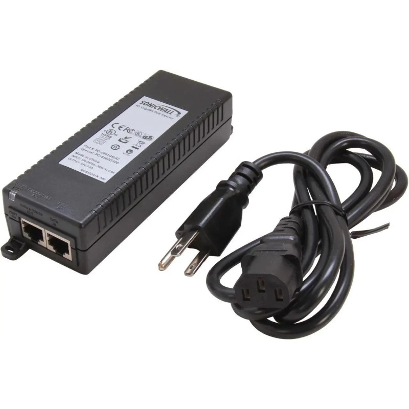 Sonicwall 01-SSC-5545 GbE 802.3at Gigabit PoE Injector