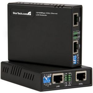 10/100 VDSL2 Ethernet Extender Kit Over Single Pair Wire - 1km