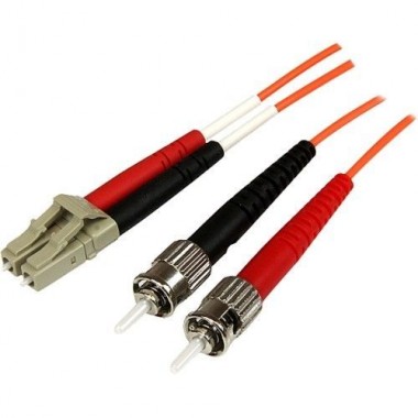 1-Meter Duplex Fiber MMF LC/ST 50/125 Patch Cable