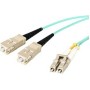 10-Meter Fiber Cable LC/SC 50/125 Duplex 10Gb Aqua Multimode Lszh