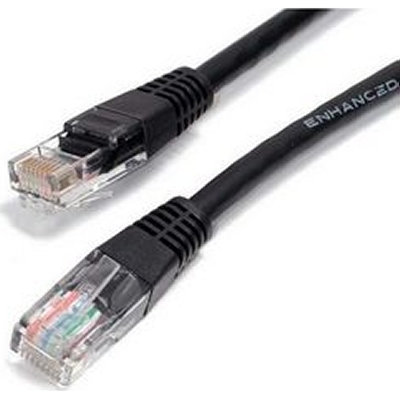 StarTech C6PATCH100BK 100-Foot Cat6 Black Molded RJ45 UTP Gigabit Patch Cord