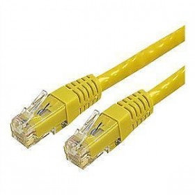 35-Foot Cat6 Yellow Molded RJ45 UTP Gigabit Patch Cord