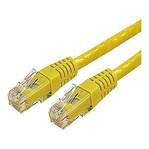 35-Foot Cat6 Yellow Molded RJ45 UTP Gigabit Patch Cord